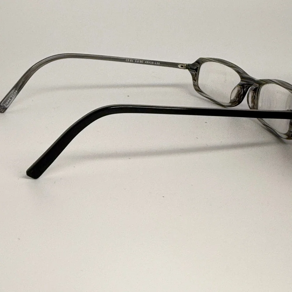 City Slickers CS 81 Grey Marble Rectangular Eyeglass Frames 49-16-135 Col 90